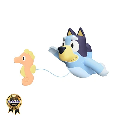 Tomy Swimming Bluey Bath Toy with Seahorse Water Toy for Tub or Pool