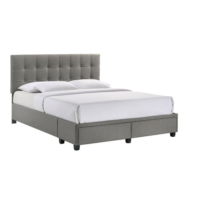 Queen Pasadena Platform Storage Bed with Footboard Drawers - Picket House Furnishings