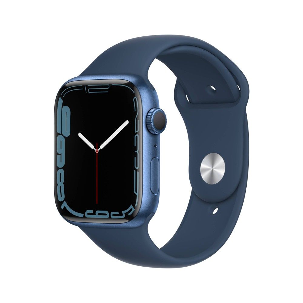Apple Watch Series 7 GPS, 45mm Blue Aluminum Case with Abyss Blue Sport Band  | Connecticut Post Mall