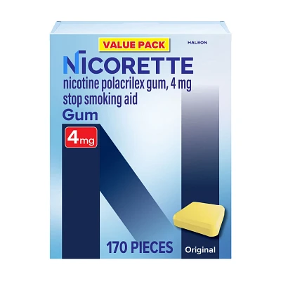 Nicorette 4mg Stop Smoking Aid Gum - Original - 170ct