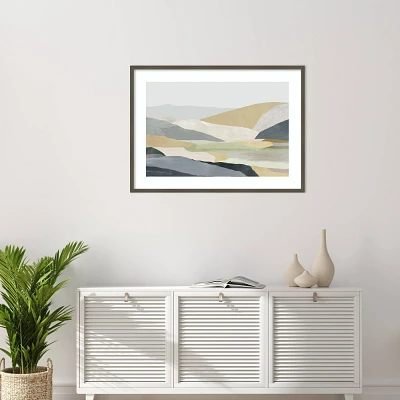 Amanti Art 41x30 Warm Hills I by Tom Reeves Wood Framed Wall Art Print