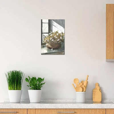 iCanvas Daisies in The Window by George Bjorkland Canvas Print Wall Art