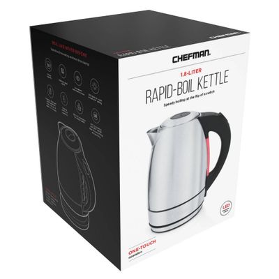 Chefman 1.8L Electric Kettle - Stainless Steel