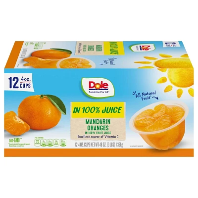 Dole Mandarin Oranges in 100% Juice - 4oz/12ct