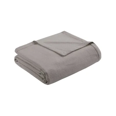 Bed Blanket Liquid Cotton Twin Gray