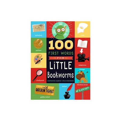 100 First Words for Little Bookworms - by Stephanie Campisi (Board Book)