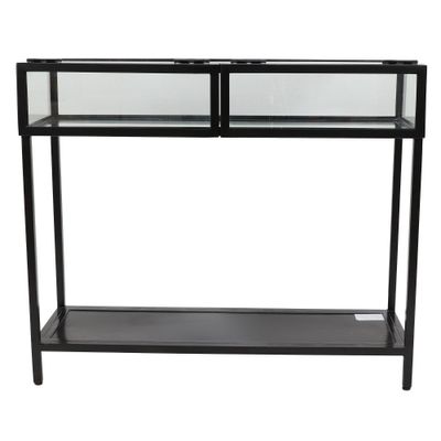 target metal console table