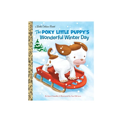 The Poky Little Puppys Wonderful Winter Day - (Little Golden Book) by Jean Chandler (Hardcover)