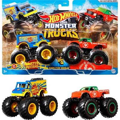 Hot Wheels Monster Trucks Diecast Demolition Doubles 2pk - 1:64 Scale