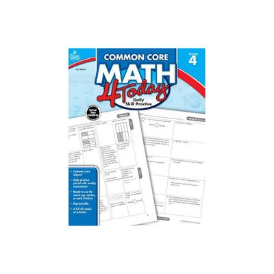 Common Core Math 4 Today, Grade 4 - (Common Core 4 Today) by Erin McCarthy (Paperback)