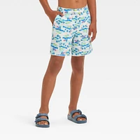 Boys Tree Printed Swim Shorts