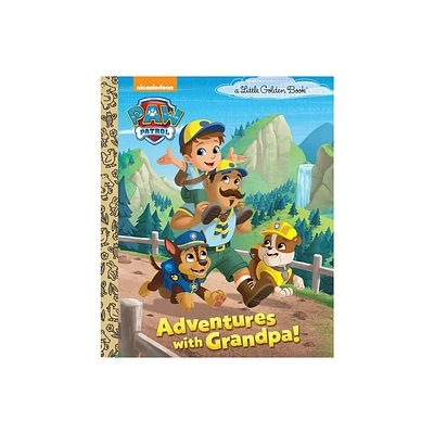 Adventures with Grandpa! (Paw Patrol) - (Little Golden Book) by Golden Books (Hardcover)