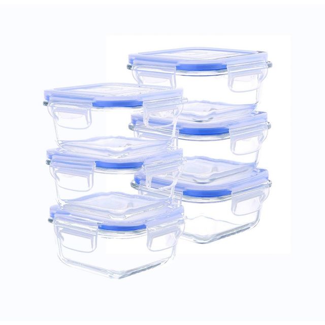 Ello 10pc Plastic Food Storage Container Set with Skid Free Soft Base 10 ct