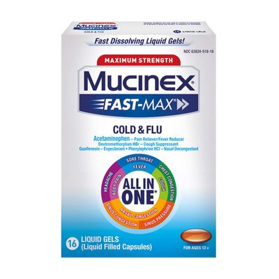 Mucinex Max Strength Cold & Flu Medicine - Liquid Gels - 16ct