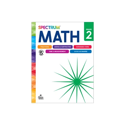 Spectrum Math Workbook, Grade 2 - by Spectrum & Carson Dellosa Education (Paperback)