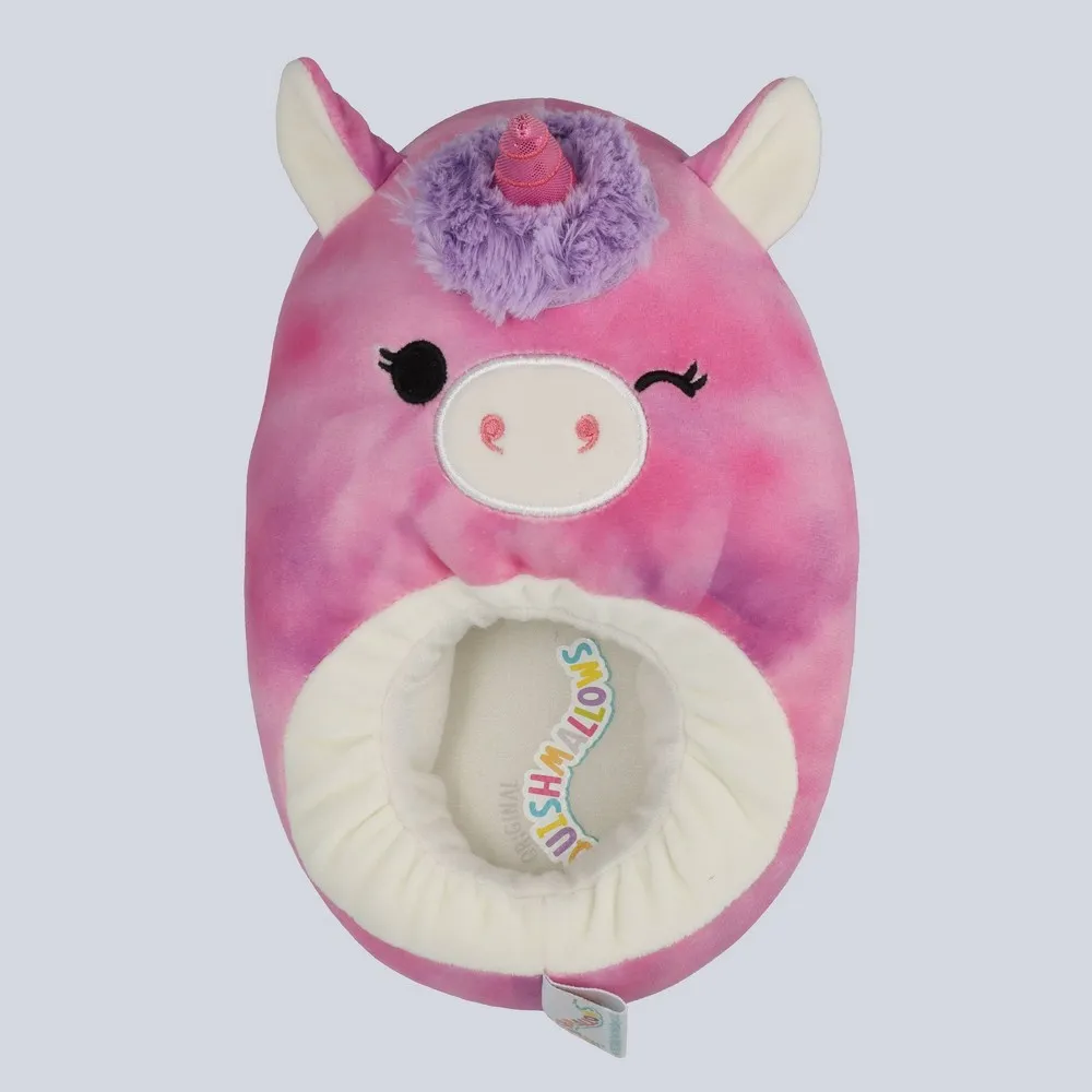 Squishmallows Kids Lola the Unicorn Plush Slippers