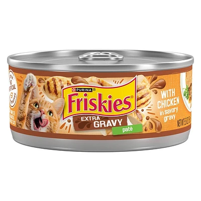 Purina Friskies Extra Gravy Pat Wet Cat Food with Chicken In Savory Gravy - 5.5oz