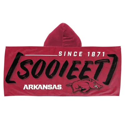 22x51 NCAA Arkansas Razorbacks Hooded Youth Beach Towel