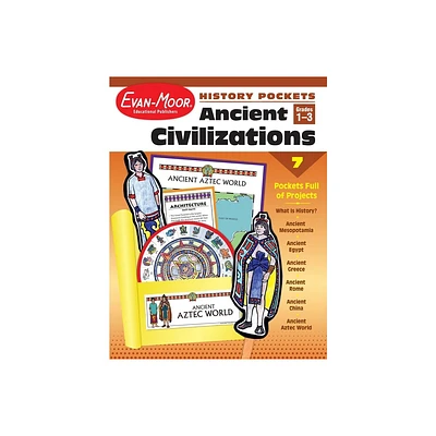 History Pockets: Ancient Civilizations, Grade 1 - 3 Teacher Resource - by Evan-Moor Educational Publishers (Paperback)