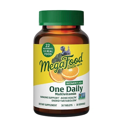 MegaFood Womens Multivitamin over 40, Multivitamin for Women with Iron, Vegetarian Tablets - 30ct