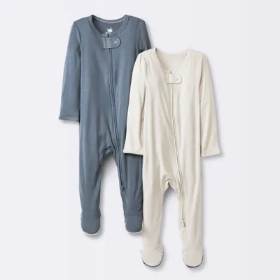 Baby Boys 2pk Solid Modal Blend Sleep N Play