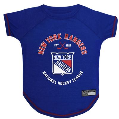 Nhl New York Rangers Boys' Poly Fleece Hooded Sweatshirt - M : Target