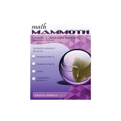 Math Mammoth Grade 1 Answer Keys (Canadian Version) - by Maria Miller (Paperback)