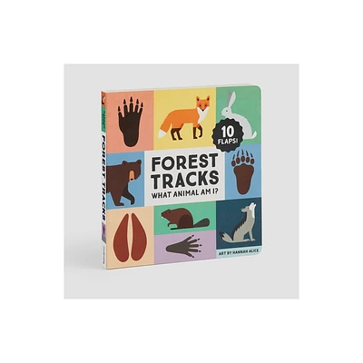 Forest Tracks: What Animal Am I? Lift-The-Flap Board Book - by Mudpuppy (Hardcover)