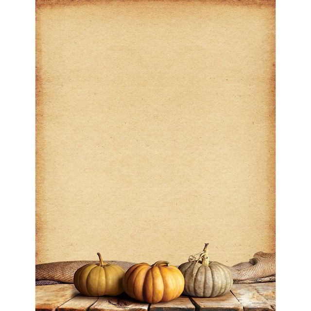 25ct Fall Pumpkins Letterhead