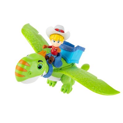 Dino Ranch Jon and Flying Thunderbolt Figures