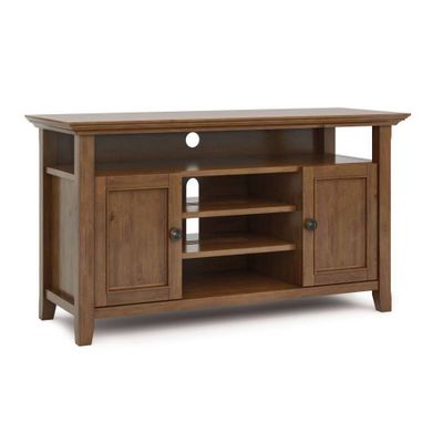 WyndenHall Halifax TV Stand for TVs up to 60 : Mid-Century Modern with Open Shelves & Doors