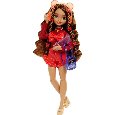 Barbie 11.7 Dream Besties Teresa Fashion Doll Brown Hair/Green Eyes with Video Game Themed Accessories