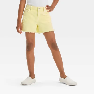 Girls Mid-Rise Cut-Off Jean Shorts