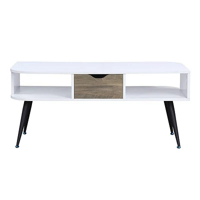 Acme Furniture Halima Coffee Table White/Black Finish