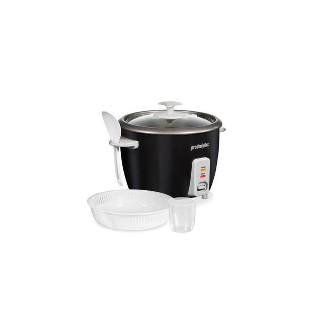 Proctor Silex 6 Cup Rice Cooker and Steamer - Black