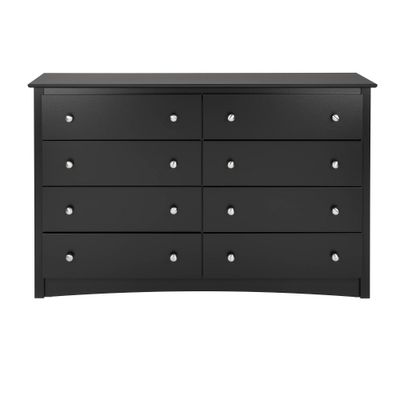 Sonoma 8 Drawer Dresser - Prepac: Laminated Style