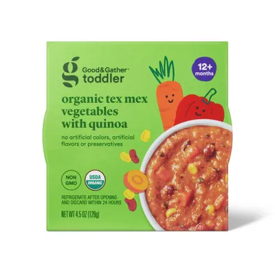 Organic Tex Mex Veg with Quinoa Toddler Meal Bowl - 4.5oz - Good & Gather