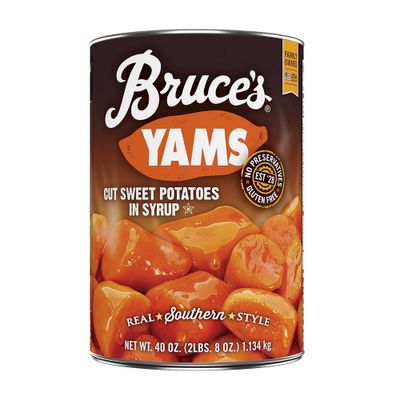 Bruces Yams Cut Sweet Potatoes in Syrup 40oz