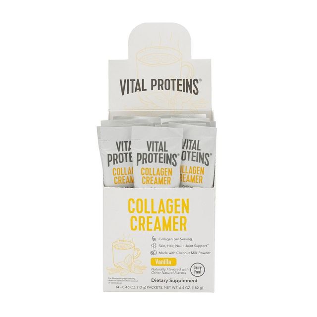 Vital Proteins Collagen Creamer Vanilla Stick Pack Box