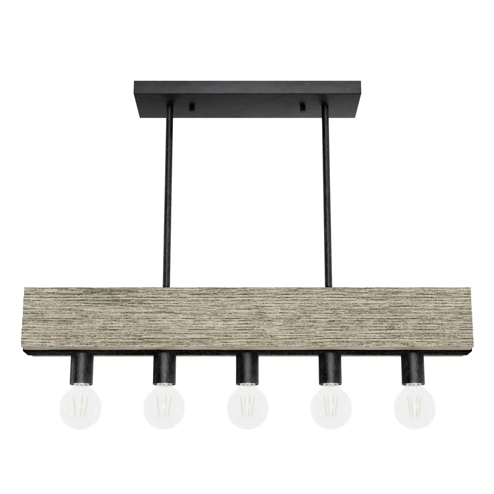 Hunter Donelson 7-Light Matte Brown Transitional Led Chandelier