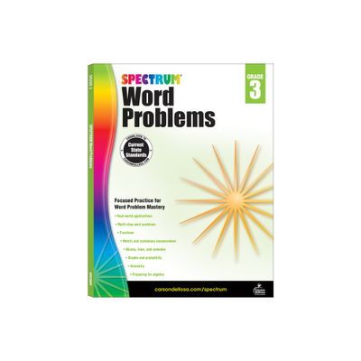 Word Problems, Grade 3 - (Spectrum) by Spectrum (Paperback)