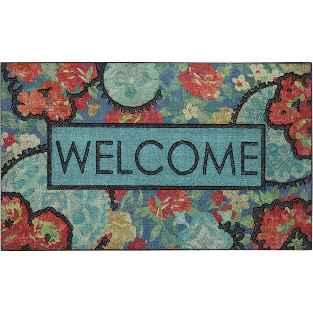 16x26 Welcome Ethereal Floral Doorscapes Mat - Mohawk