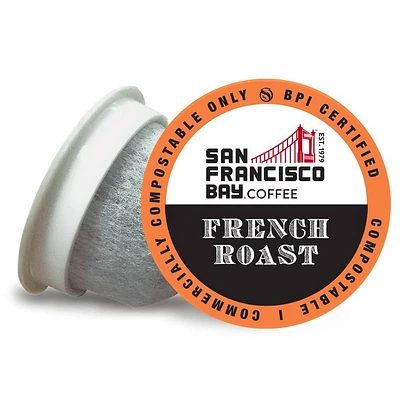 San Francisco Bay Coffee French Roast Dark Roast Coffee - 80ct