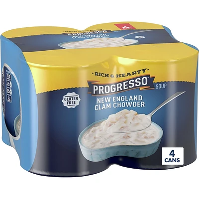 Progresso New England Gluten Free Clam Chowder - 4pk / 74oz