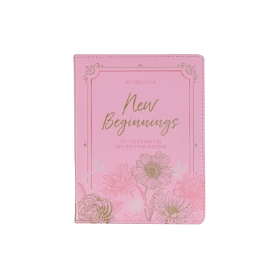 Devotional New Beginnings Pink Flexcover Feb. - (Leather Bound)