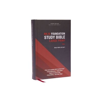 Nkjv, Foundation Study Bible, Large Print, Hardcover, Red Letter, Comfort Print - by Thomas Nelson