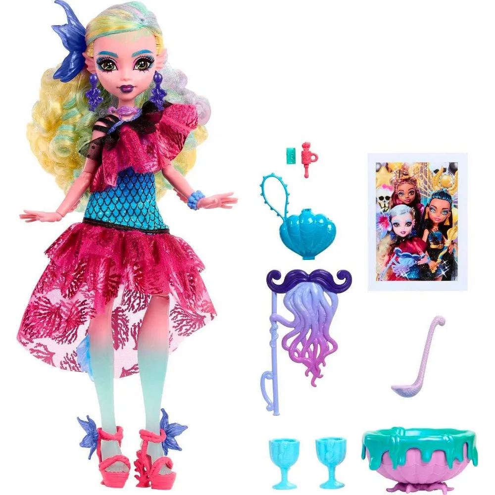 Monster High Lagoona Blue Fashion Doll in Monster Ball Party Dress with  Accessories | The Market Place