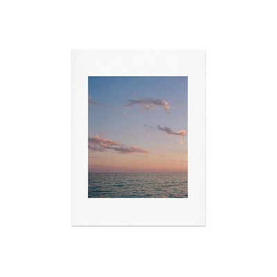 Deny Designs 18x24 Bethany Young Photography Ocean Moon on Film: Modern Matte Wall Canvas