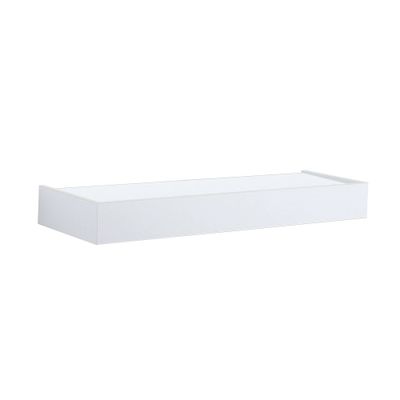 24 Floating Shelf with Lip for Kids Room White - InPlace