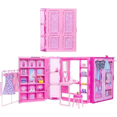 Barbie Dream Closet Toy Playset with Clothes & Accessories Set